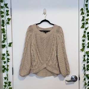 Oversized knitted sweater